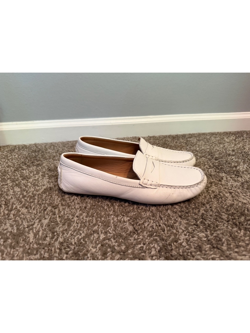 Flag LTD White Leather Morgan Loafer Women’s 8.5